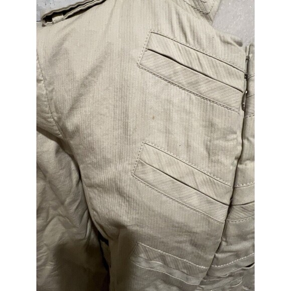 BCBGeneration Khaki Utility Jacket Cotton Women Size Medium - Picture 7 of 10